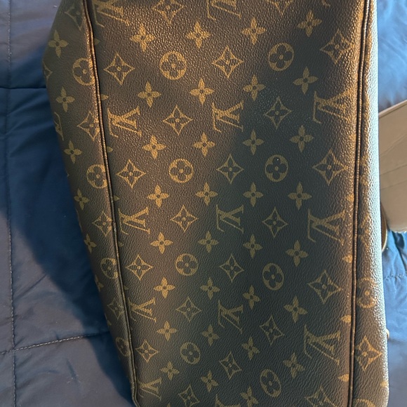 AUTHENTIC LOUIS VUITTON • Large Neverfull Tote & Pochette Patina Monogram Bag • - Picture 5 of 16